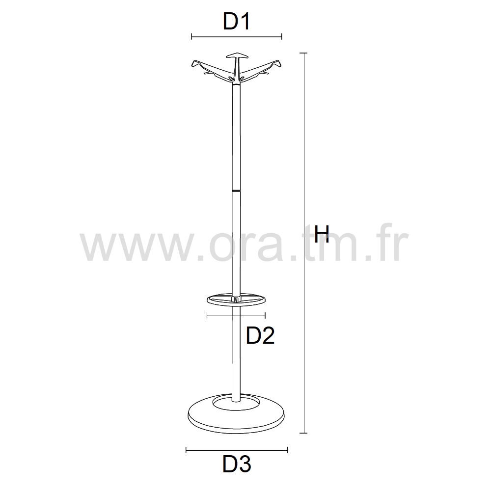 AROW - PORTE MANTEAUX - KIT COMPLET