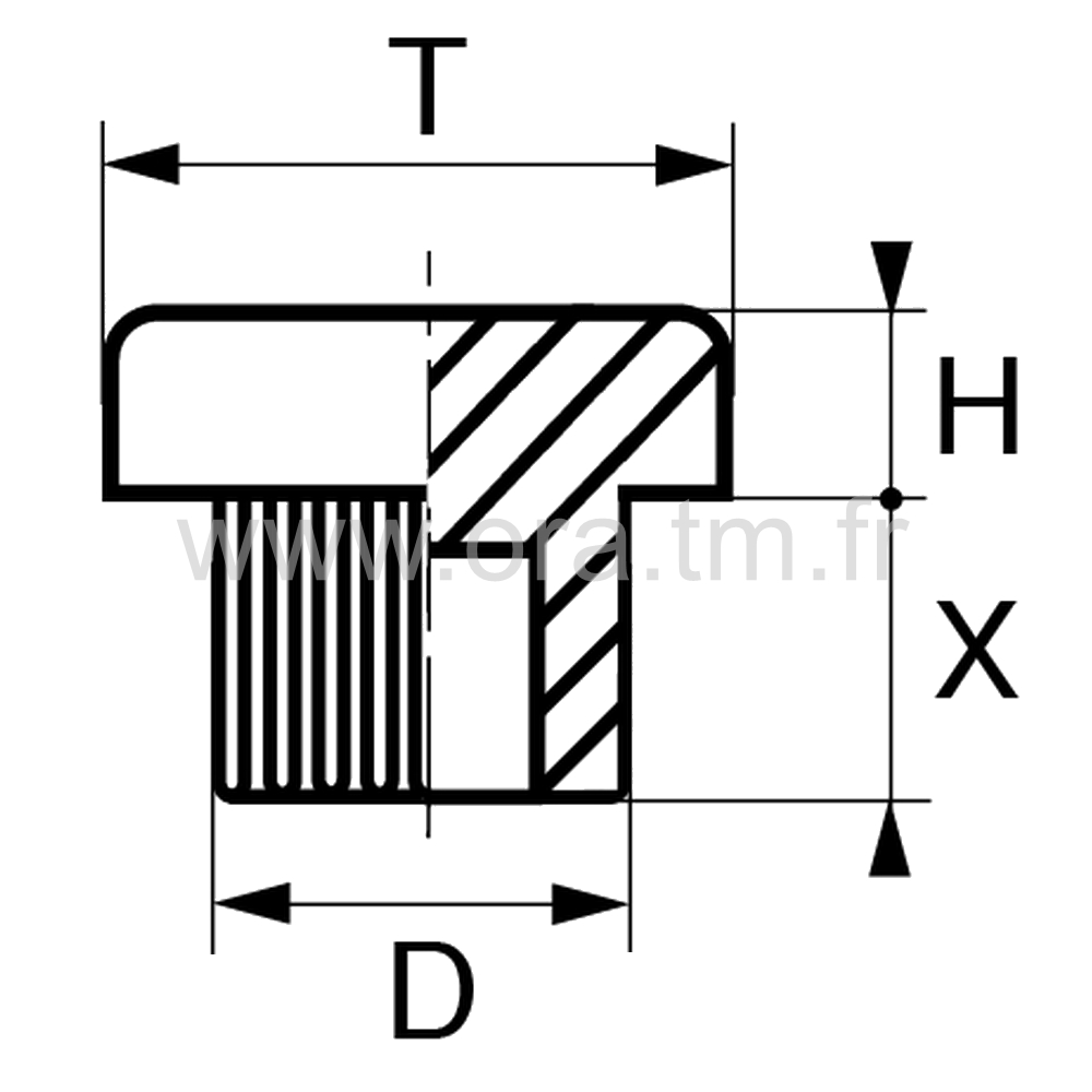 BUP17 - BUTEE PARE-CHOCS - FIXATION A TENON