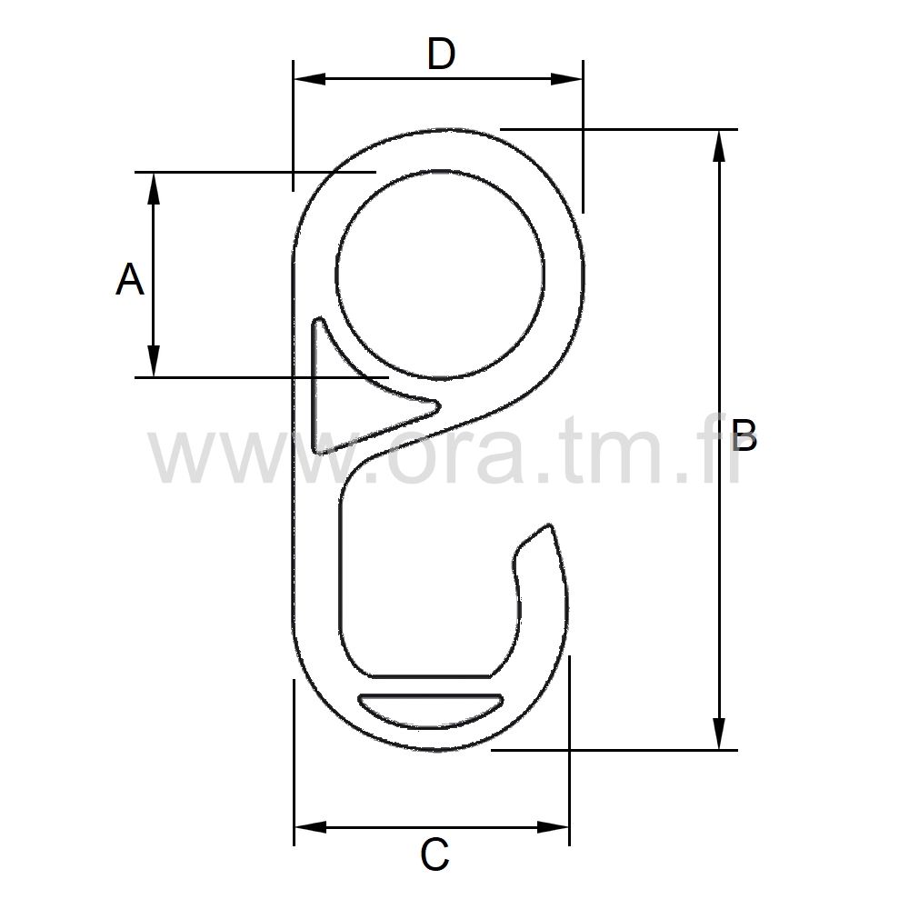 CRT - PORTE MANTEAUX - CROCHET TUBE CYLINDRIQUE