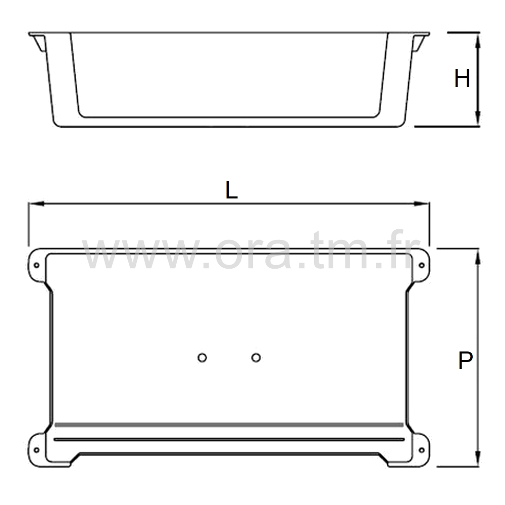 CSTAB - COMPOSANTS DE TABLE - CASIER PLASTIQUE