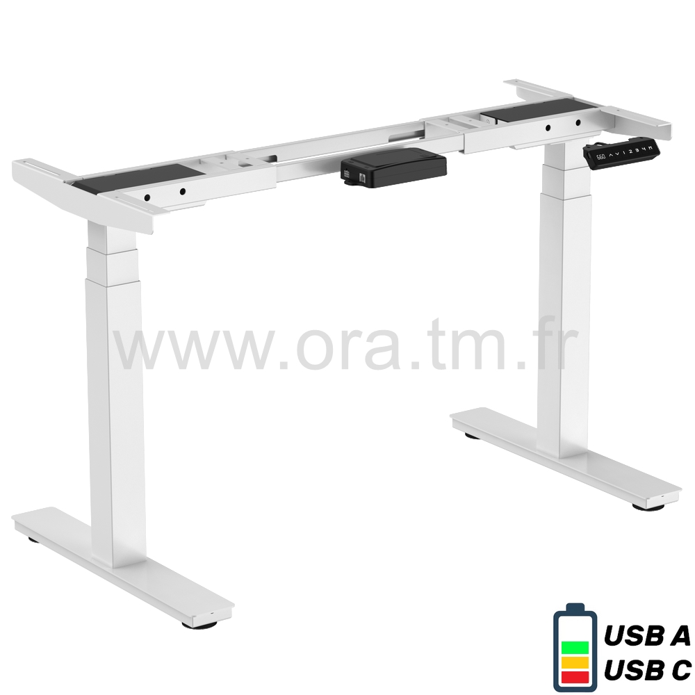 DESK2XS - STRUCTURE TABLE REGLABLE - ELECTRIQUE 2 MOTEURS