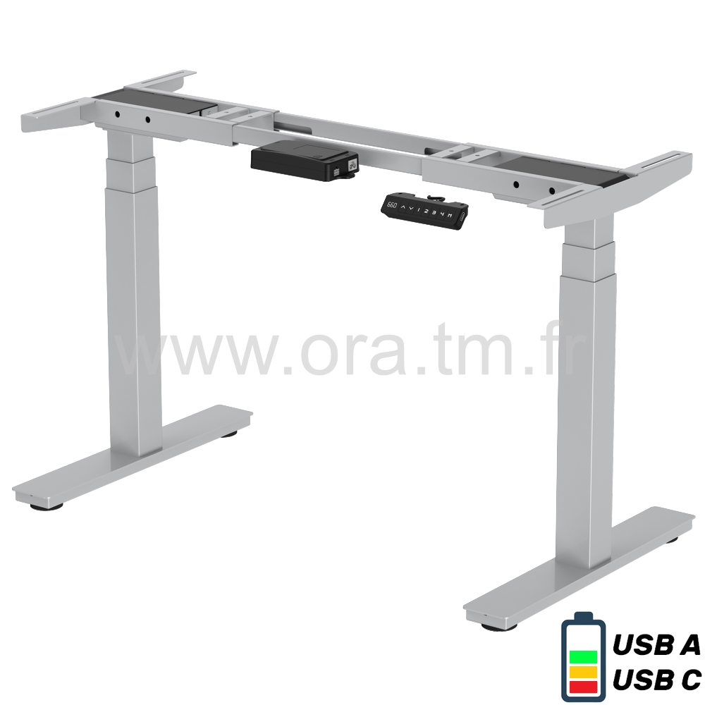 DESK2XS - STRUCTURE TABLE REGLABLE - ELECTRIQUE 2 MOTEURS