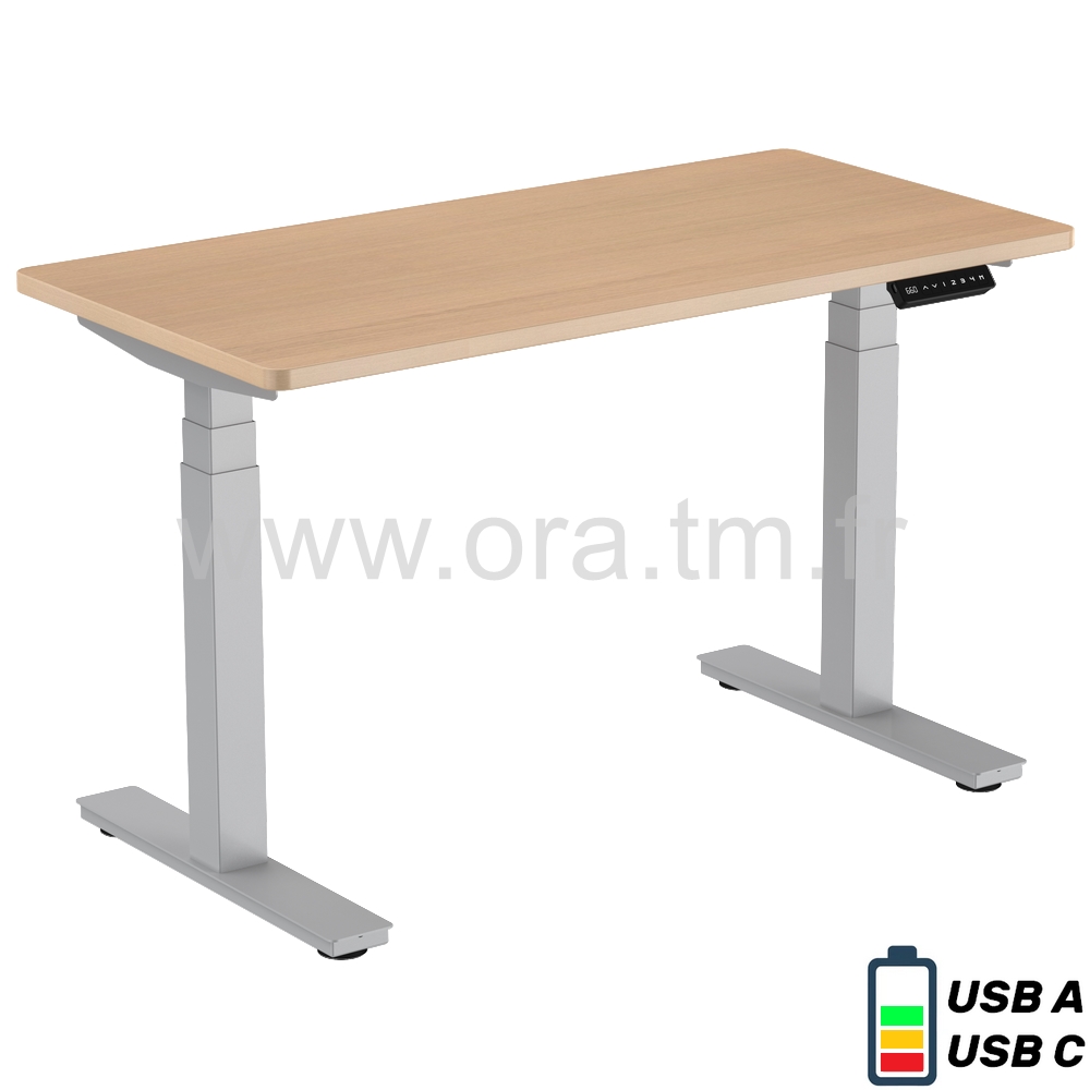 DESK2XS - STRUCTURE TABLE REGLABLE - ELECTRIQUE 2 MOTEURS