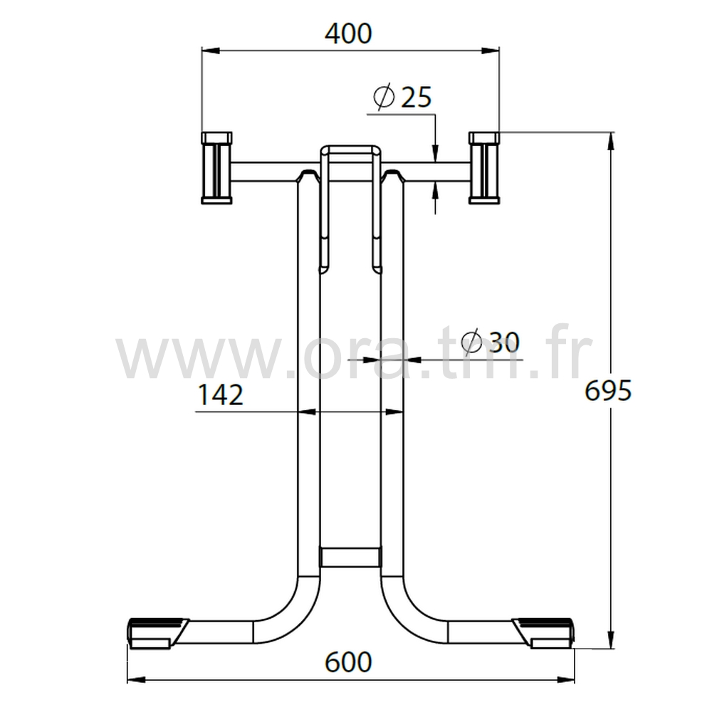 MECAPLI - COMPOSANTS DE TABLE - PIETEMENT PLIANT