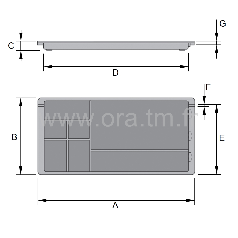 PLU - PLUMIER PORTE OBJETS - TIROIR DE BUREAU