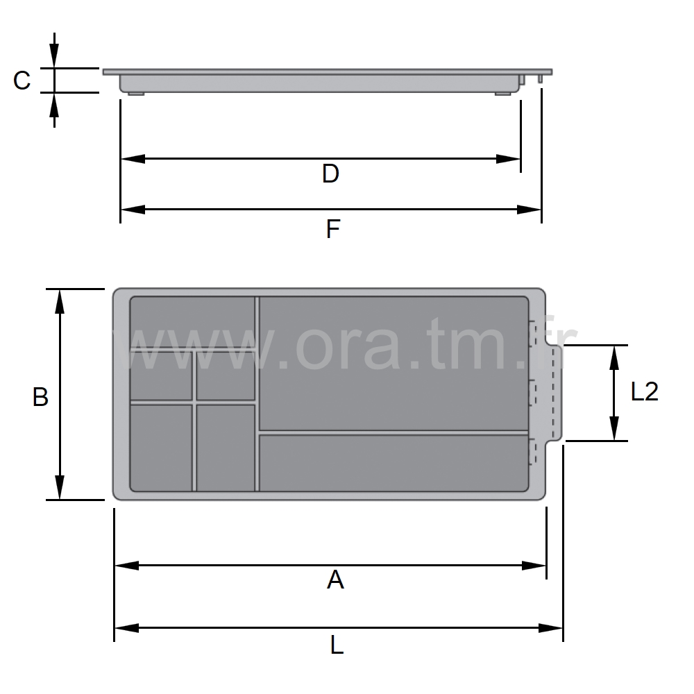 PLU - PLUMIER PORTE OBJETS - TIROIR DE BUREAU