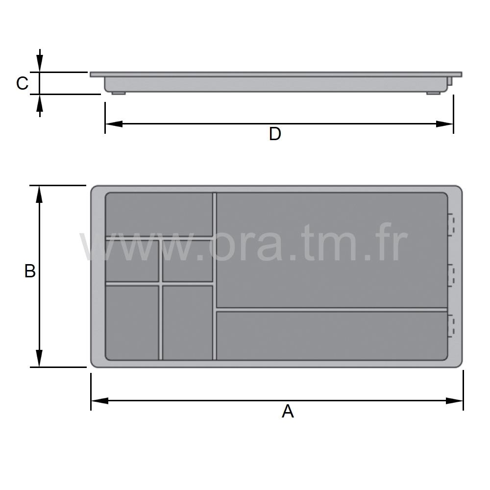 PLU - PLUMIER PORTE OBJETS - TIROIR DE BUREAU