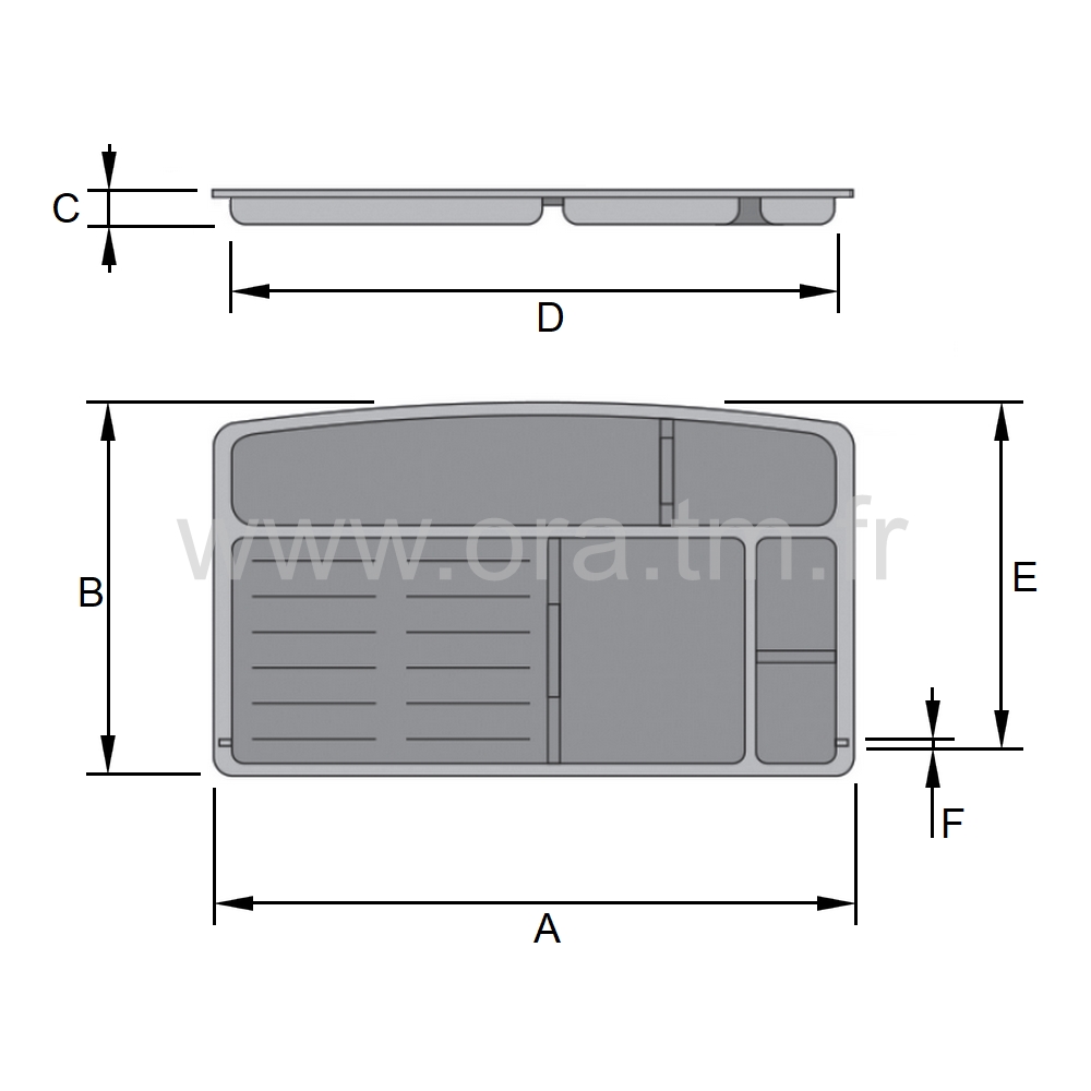 PLUA - PLUMIER PORTE OBJETS - TIROIR DE BUREAU