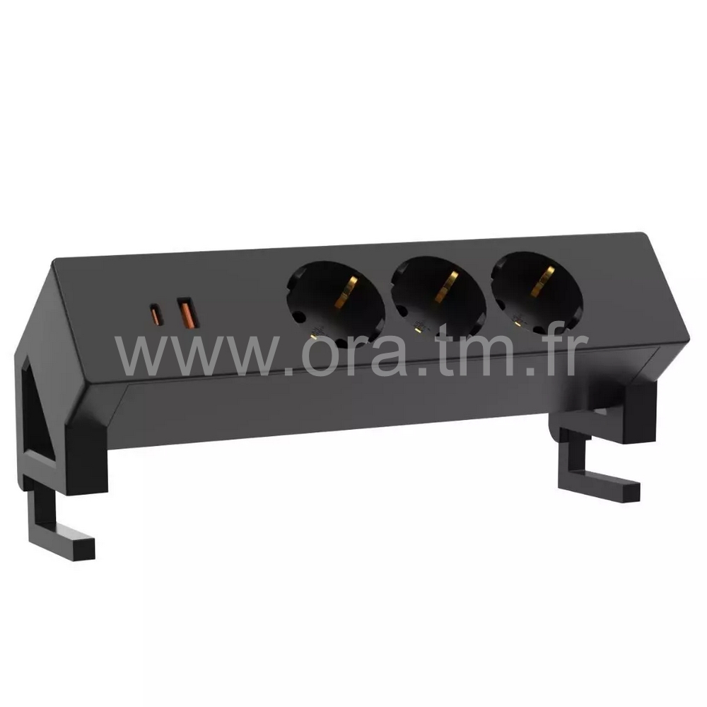 POWER - ACCESSOIRE DE BUREAU - MULTIPRISES SUR PINCE