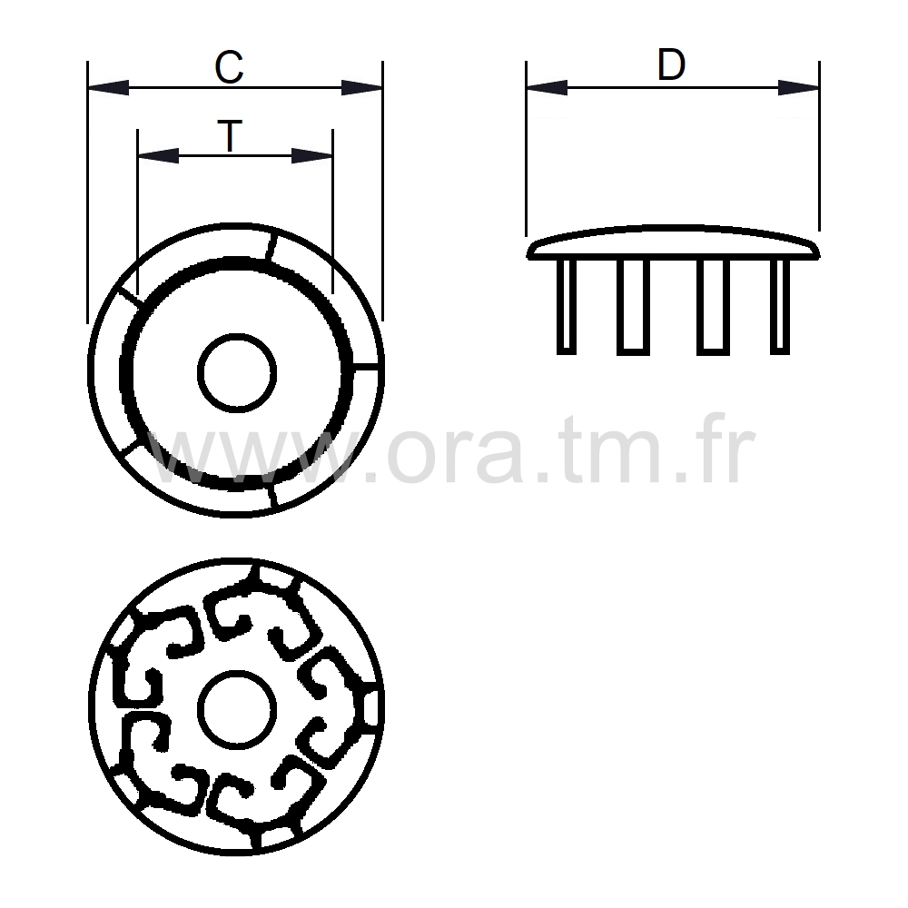 RELIX - PORTE MANTEAUX - RACCORD 5 BRANCHES ELIX