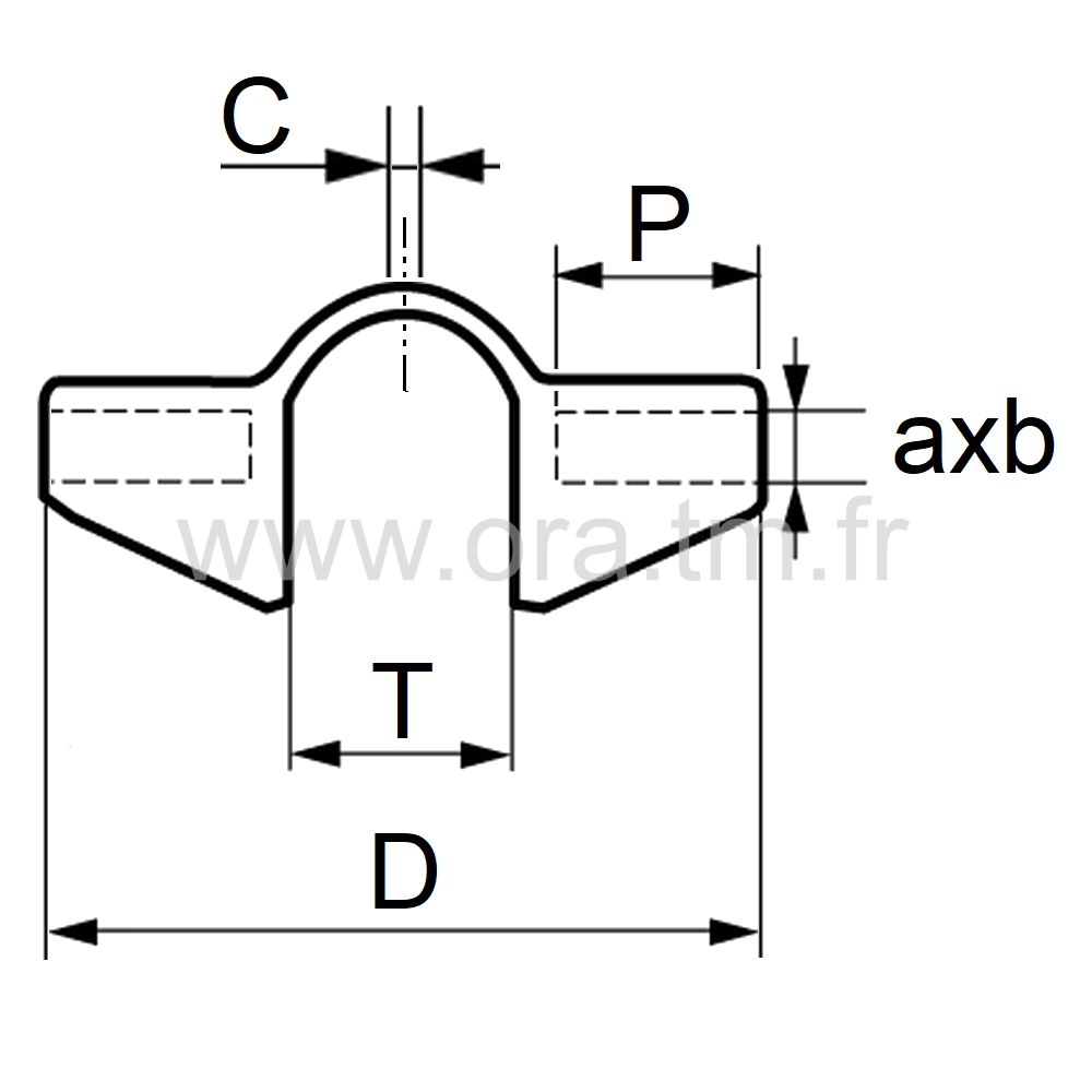 SLAB2 - ATTACHE LATTE DE LIT - APPUI TUBE ROND