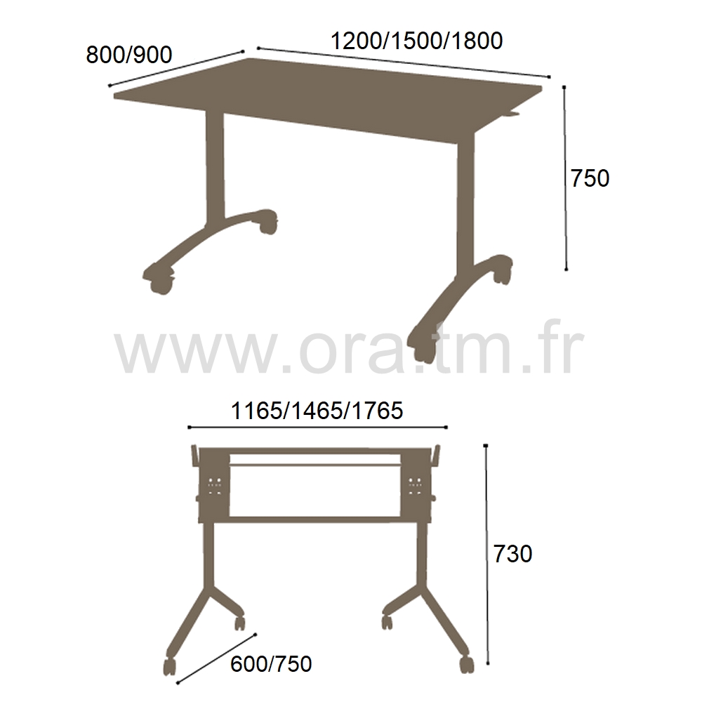 TIPER - STRUCTURE TABLE BASCULE - PIETEMENT TUBULAIRE