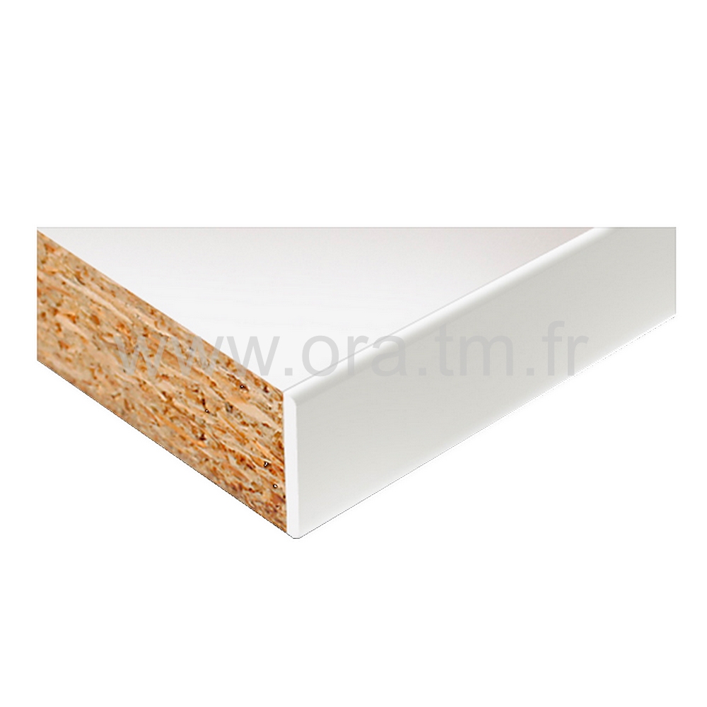 TOPTAB - COMPOSANTS DE TABLE - PLATEAU MELAMINE BORD ABS