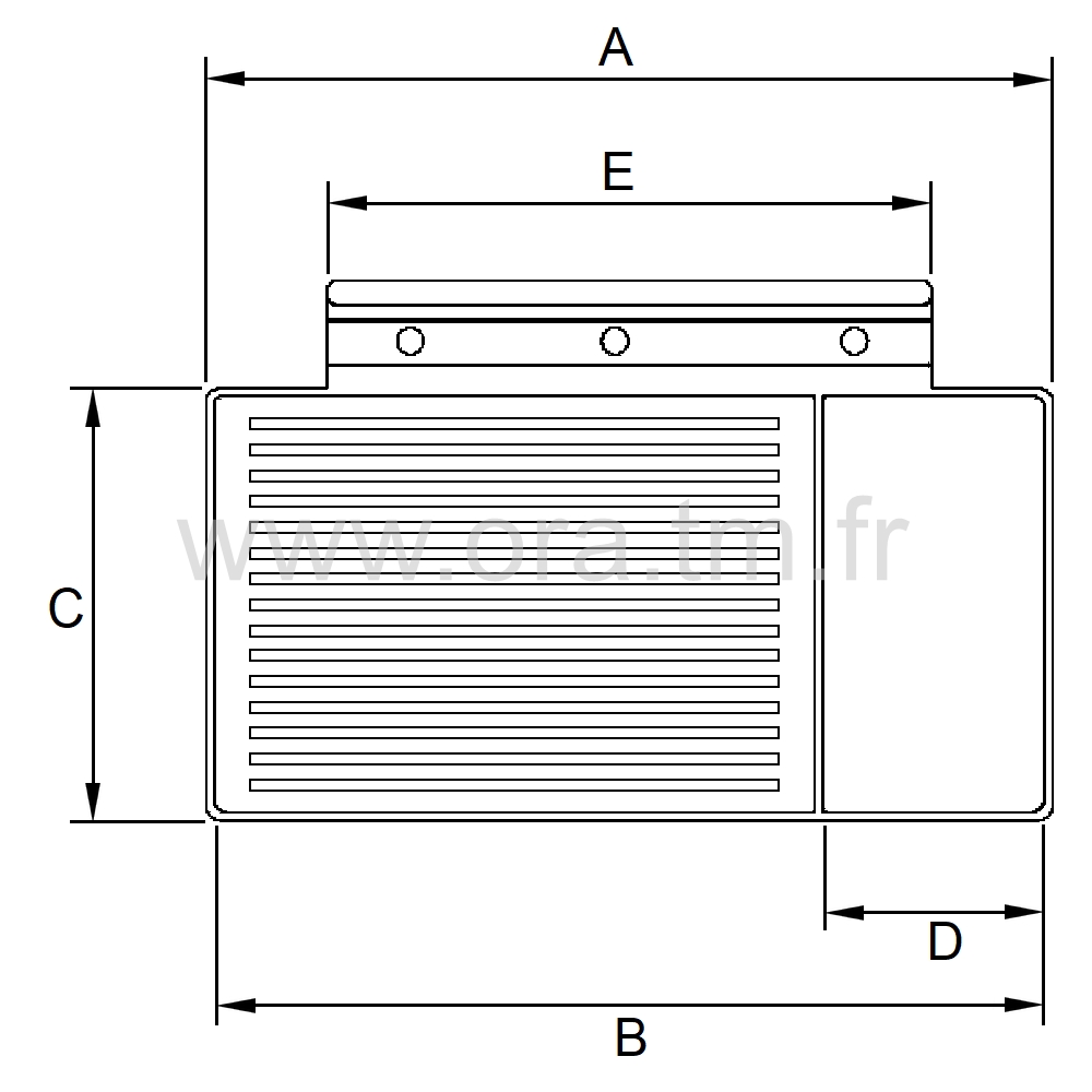 VLG - COMPOSANTS DE TABLE - BOITE PORTE CRAIE