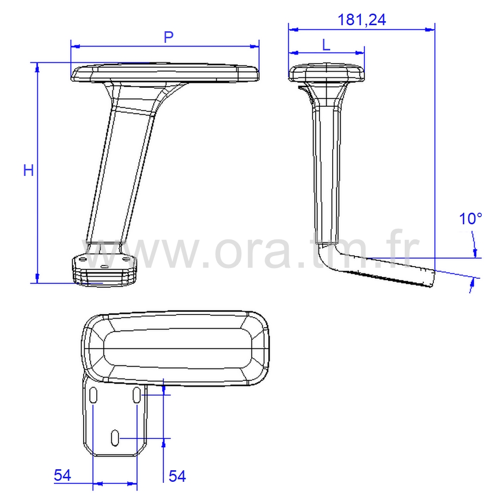 ARM96 - ACCOUDOIR & MANCHETTE - ACCOUDOIR REGLAGE 1D