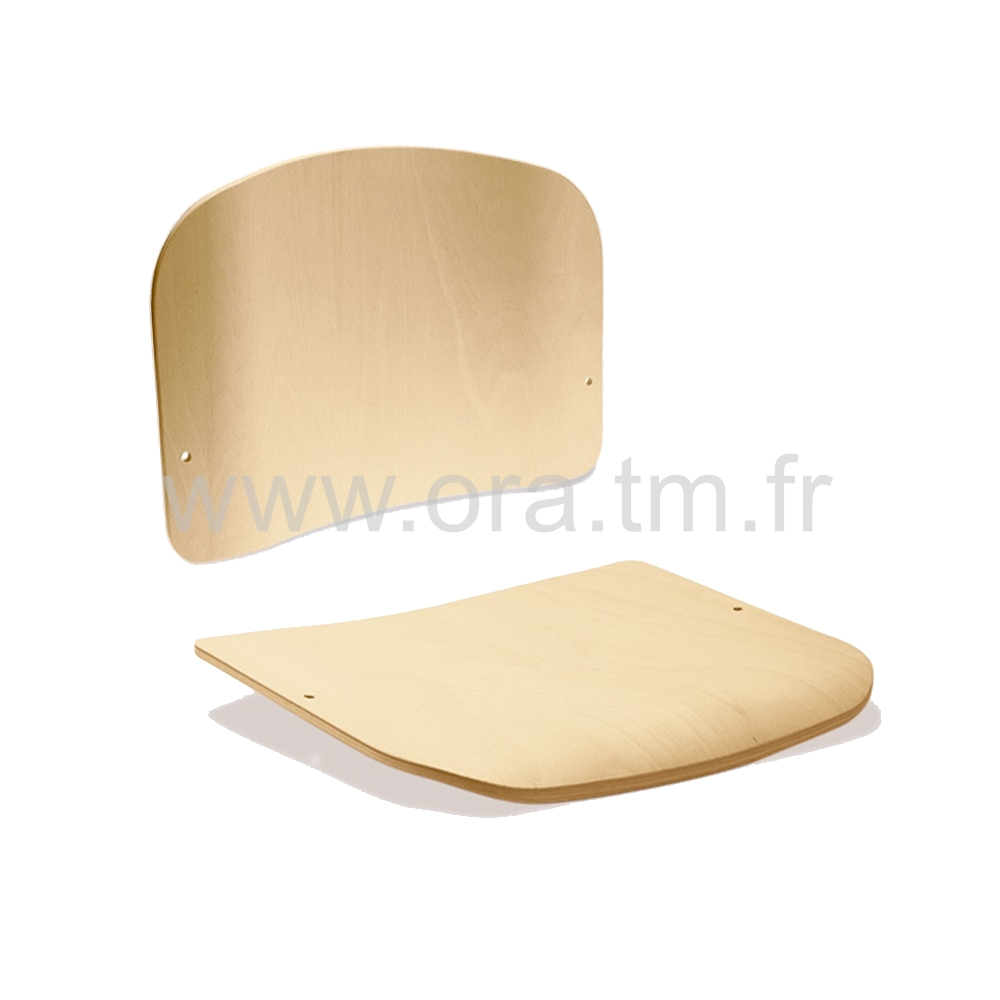 ISOBOIS - ASSISE DOSSIER BOIS - BOIS VERNIS NATUREL