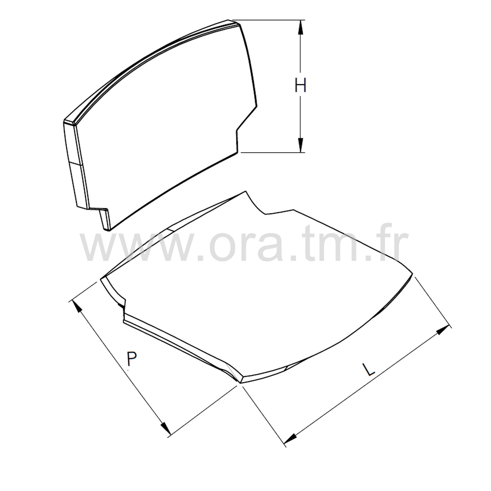 KAT - ARTICLE EN POLYURETHANE - ASSISE DOSSIER