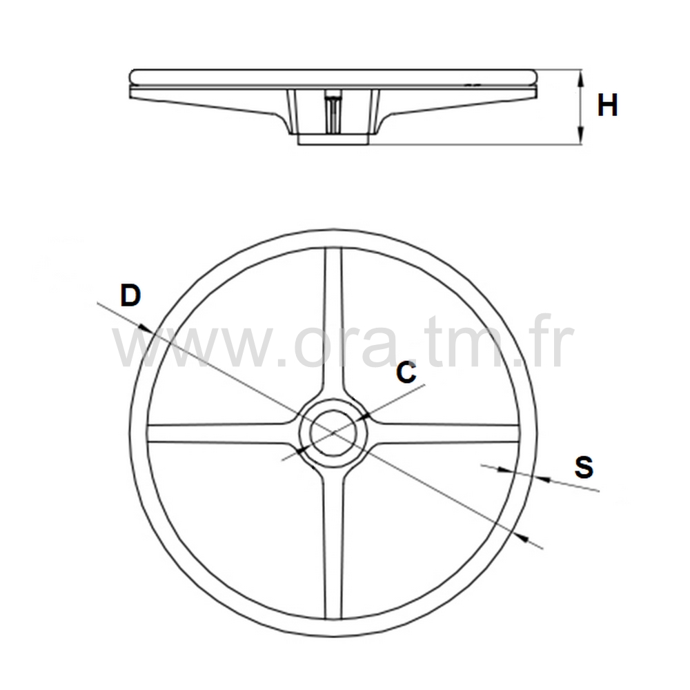 RPM - REPOSE PIEDS - APPUI CIRCULAIRE