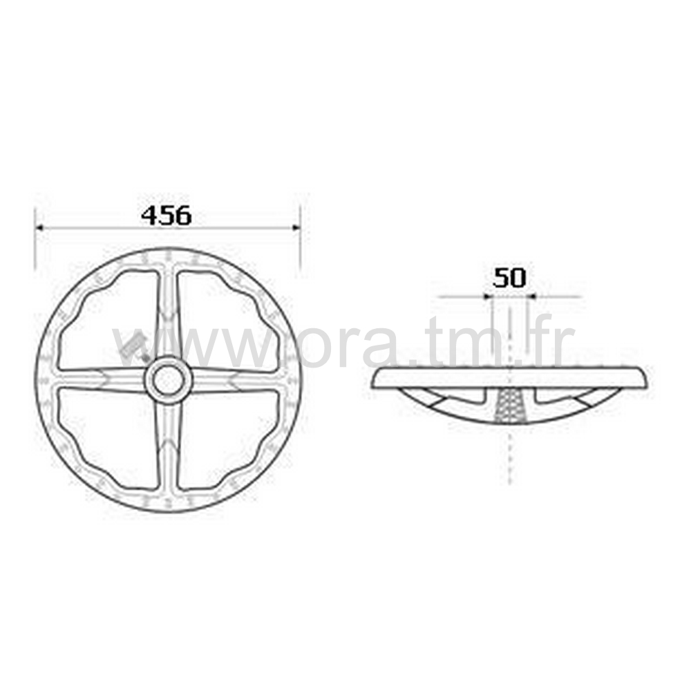 TPP - REPOSE PIEDS - APPUI CIRCULAIRE