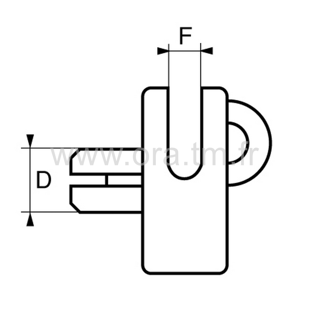 ATF - ATTACHE FIL FILET CLOTURE - BOITIER TENON EXPANSEUR