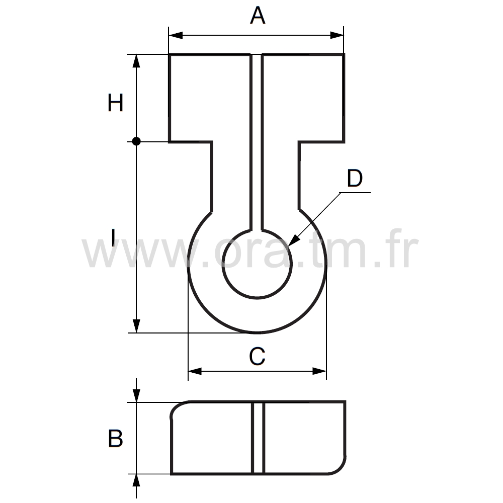 CROE - ATTACHE FIL FILET CLOTURE - EPINGLE COULISSANTE