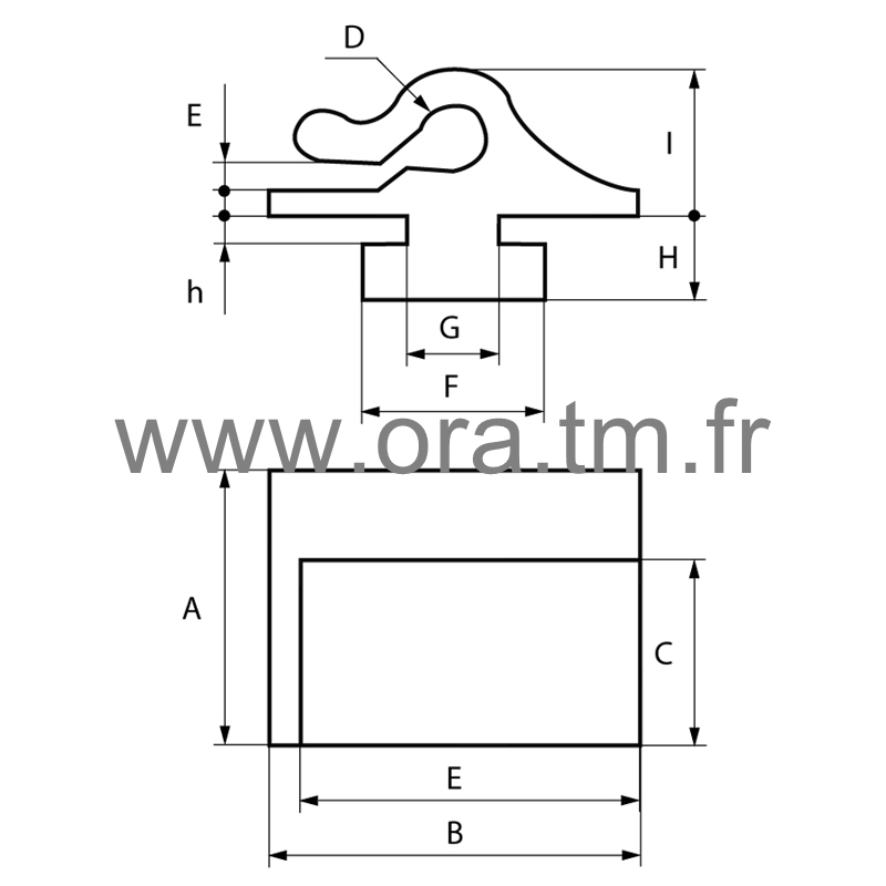 CROR - ATTACHE FIL FILET CLOTURE - COULISSEAU RIGIDE