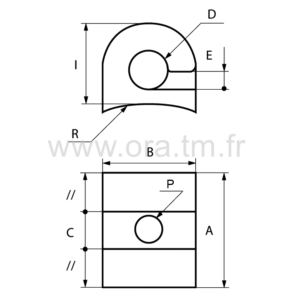 CROV - ATTACHE FIL FILET CLOTURE - FIXATION A VISSER