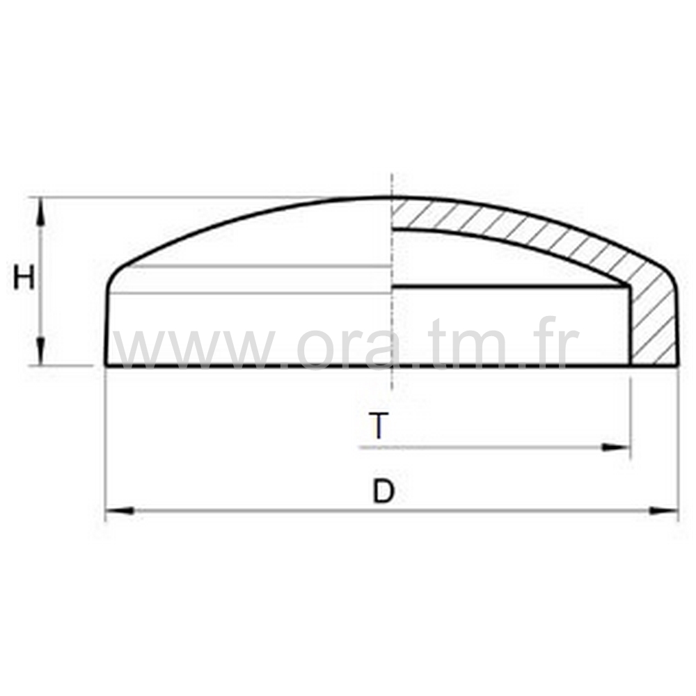 CVTP - CACHE VIS ECROU RIVET - TETE CYLINDRIQUE