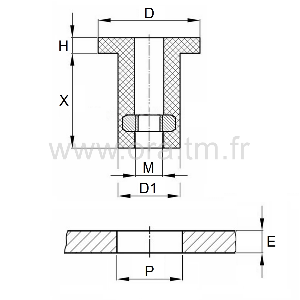 IAT - ECROU BOUTON-ECROU - 