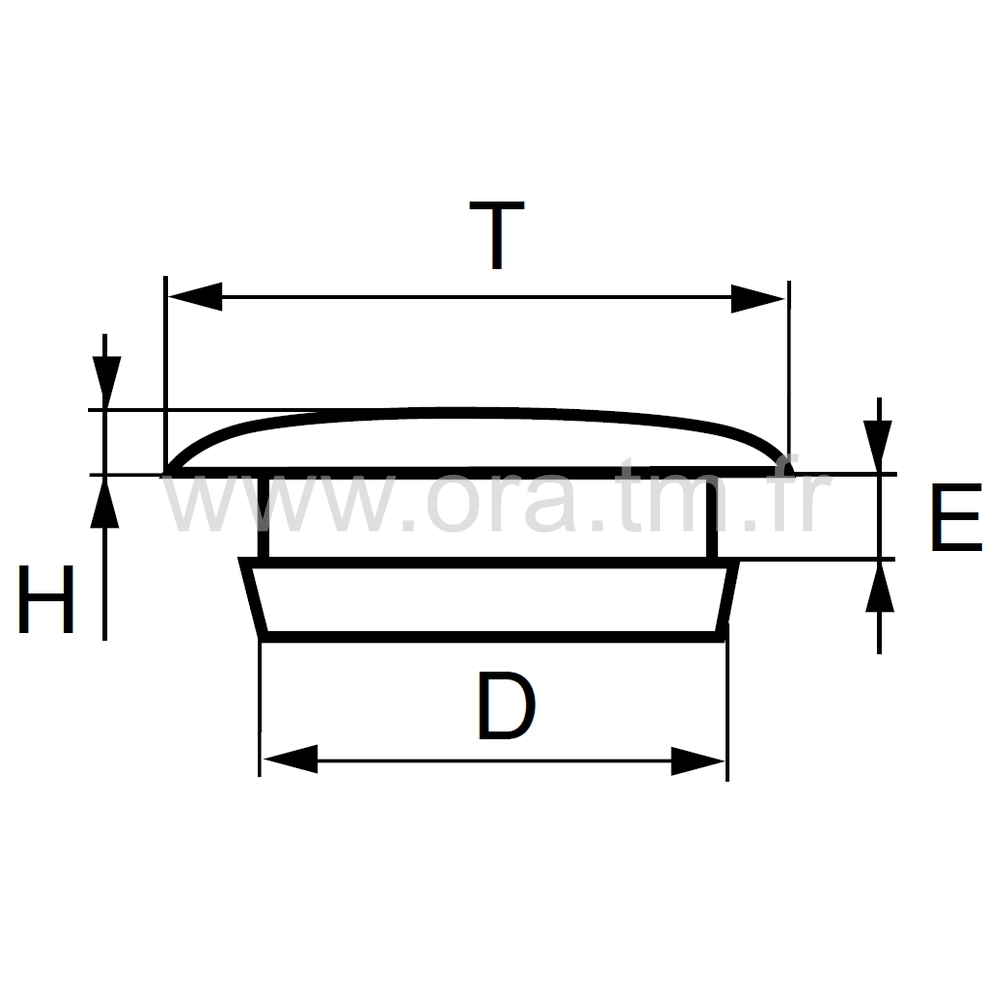 OBC - OBTURATEUR CYLINDRIQUE - EMMANCHEMENT A CLIPSER