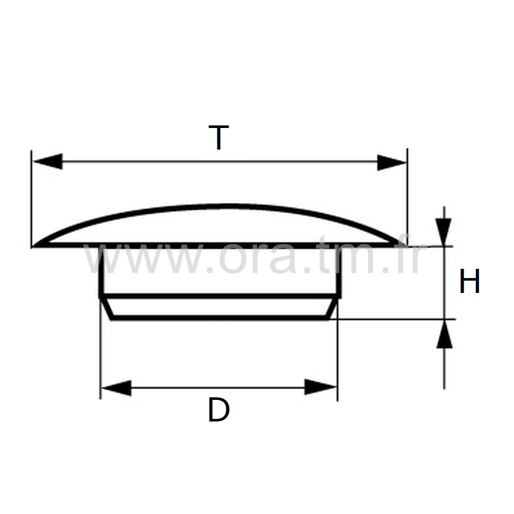 OBT - OBTURATEUR CYLINDRIQUE - EMMANCHEMENT A TENON