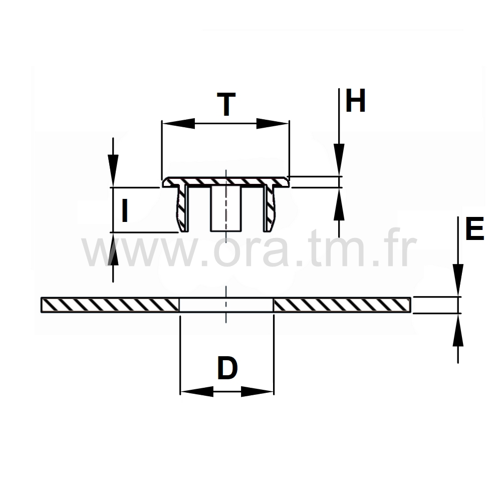 OBV - OBTURATEUR CYLINDRIQUE - EMMANCHEMENT A CLIPSER