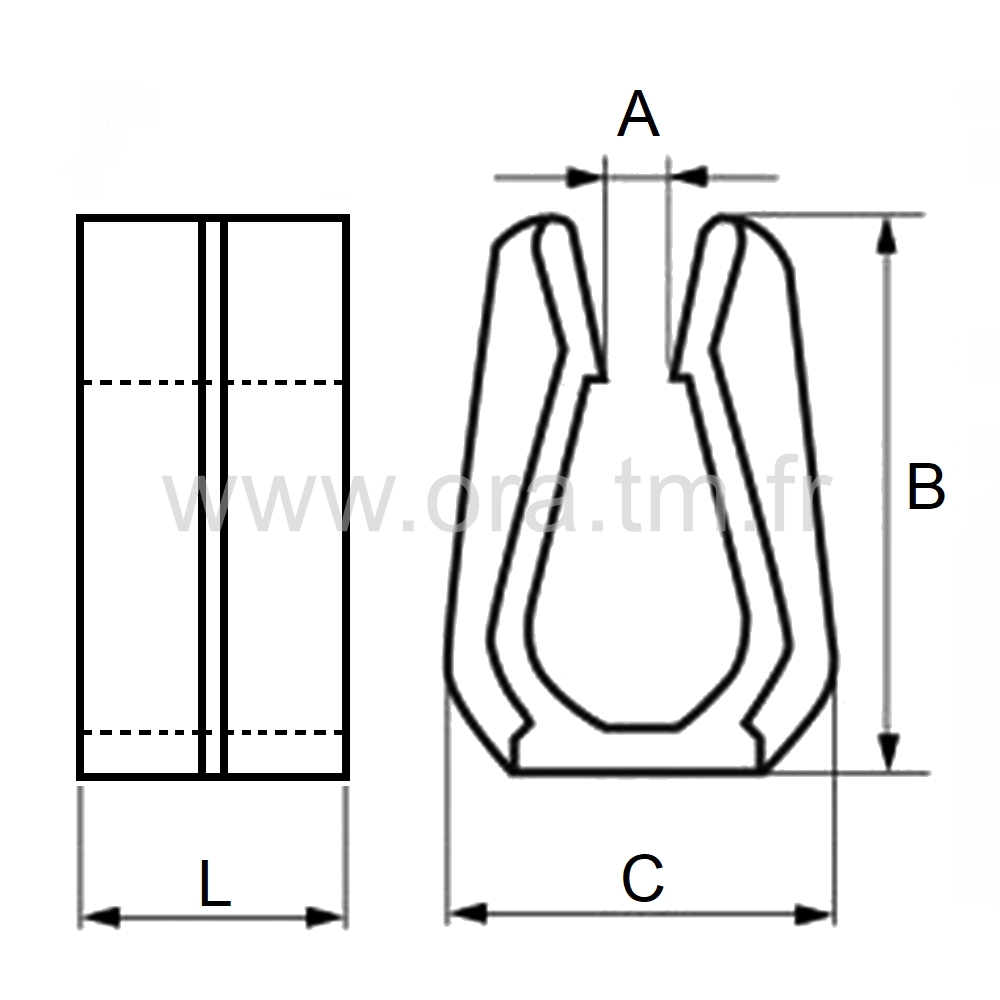 PROP - PROTECTION EMBALLAGE - PINCE D ACCROCHAGE