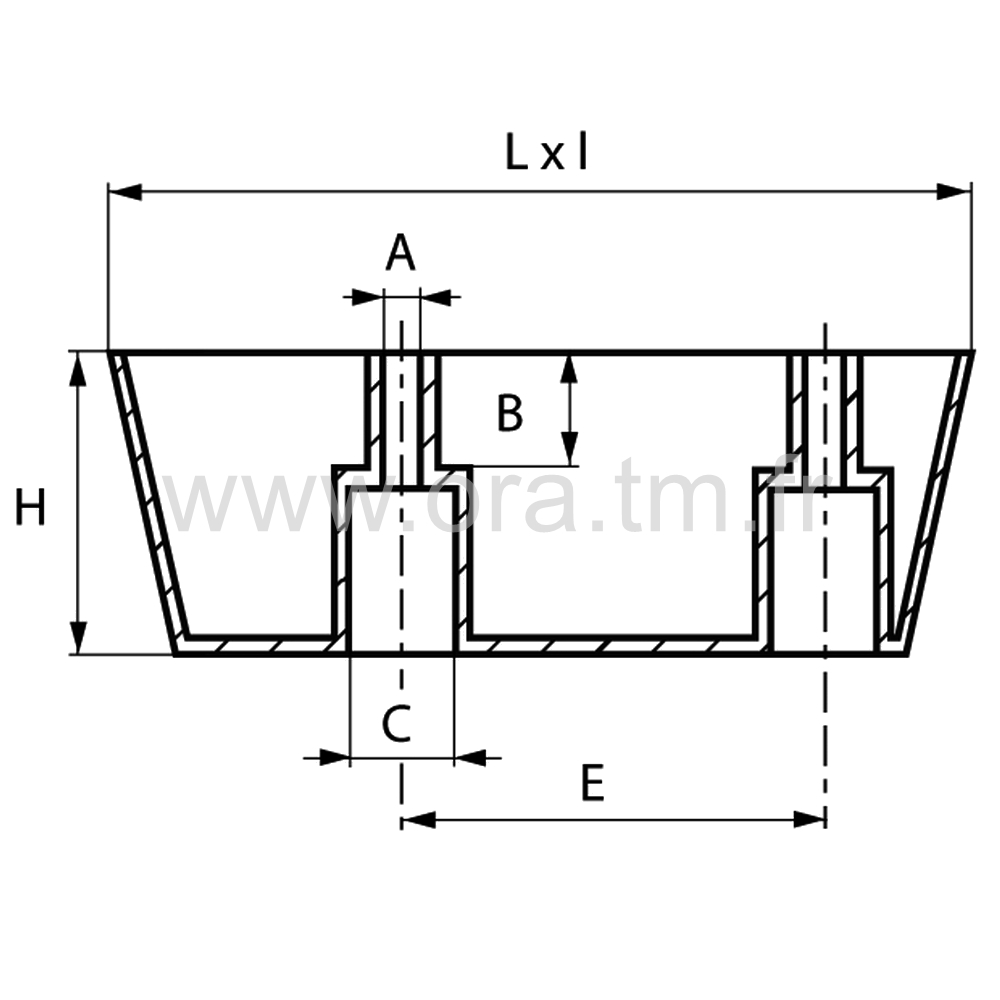 GLQT - PIED A VISSER - BASE TRIANGULAIRE