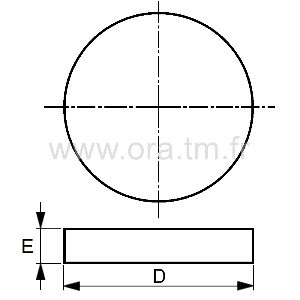 PAF - PATIN FEUTRE ADHESIF - BASE CYLINDRIQUE