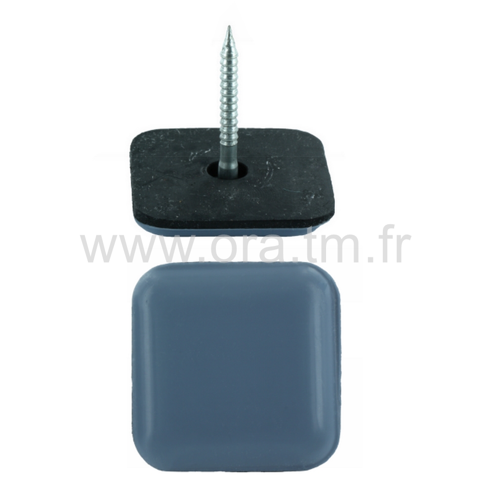 PCGC - PATIN GLISSOR PTFE - CARRE FIXATION A CLOU