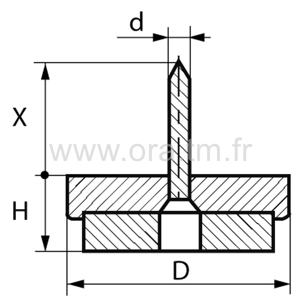 PVF - PATIN A VISSER - BASE APPUI FEUTRE