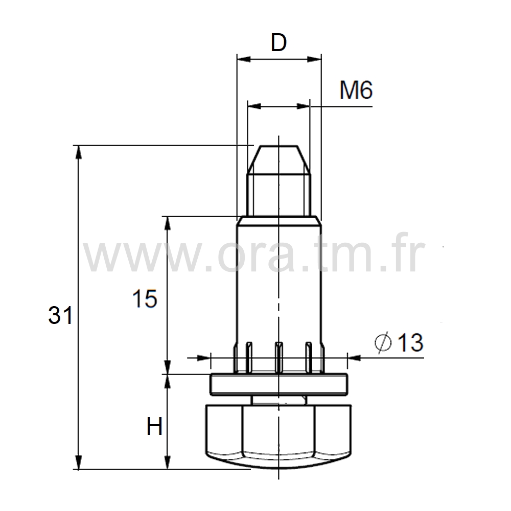 IVA - INSERT VERIN - DOUILLE CYLINDRIQUE