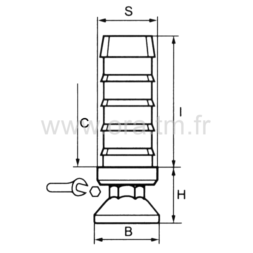 IVL - INSERT VERIN IMPERDABLE - TUBE CARRE