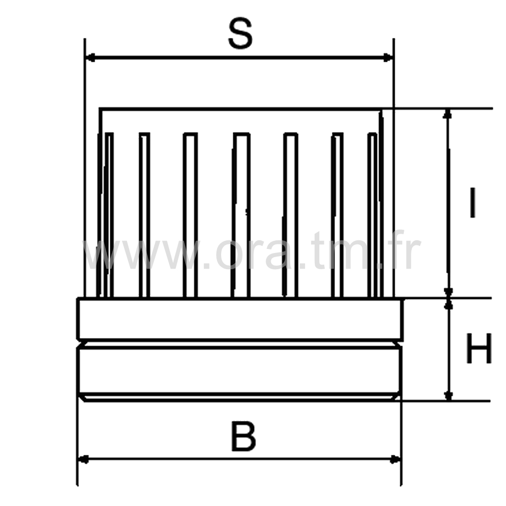 IVPY - INSERT VERIN - TUBE CYLINDRIQUE