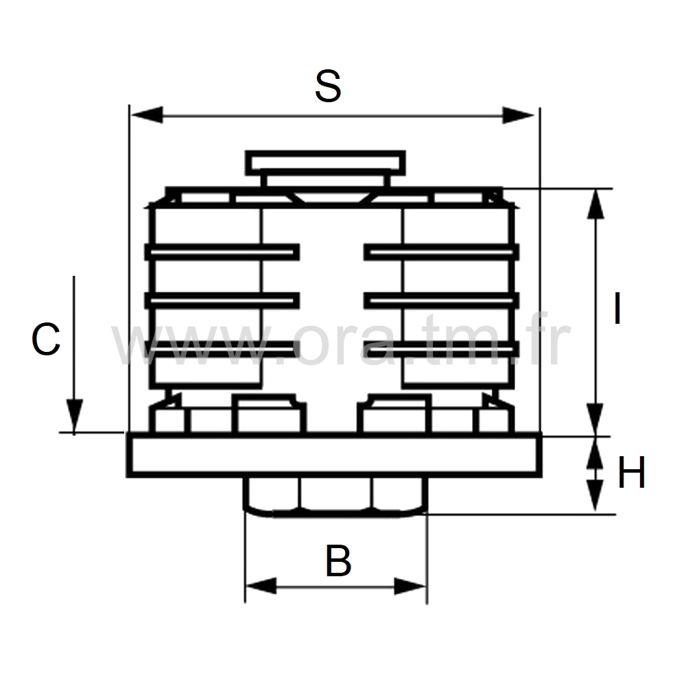 IVRA - INSERT VERIN IMPERDABLE - TUBE RECTANGLE