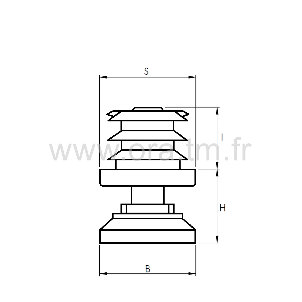 IVTH - INSERT VERIN - TUBE CARRE