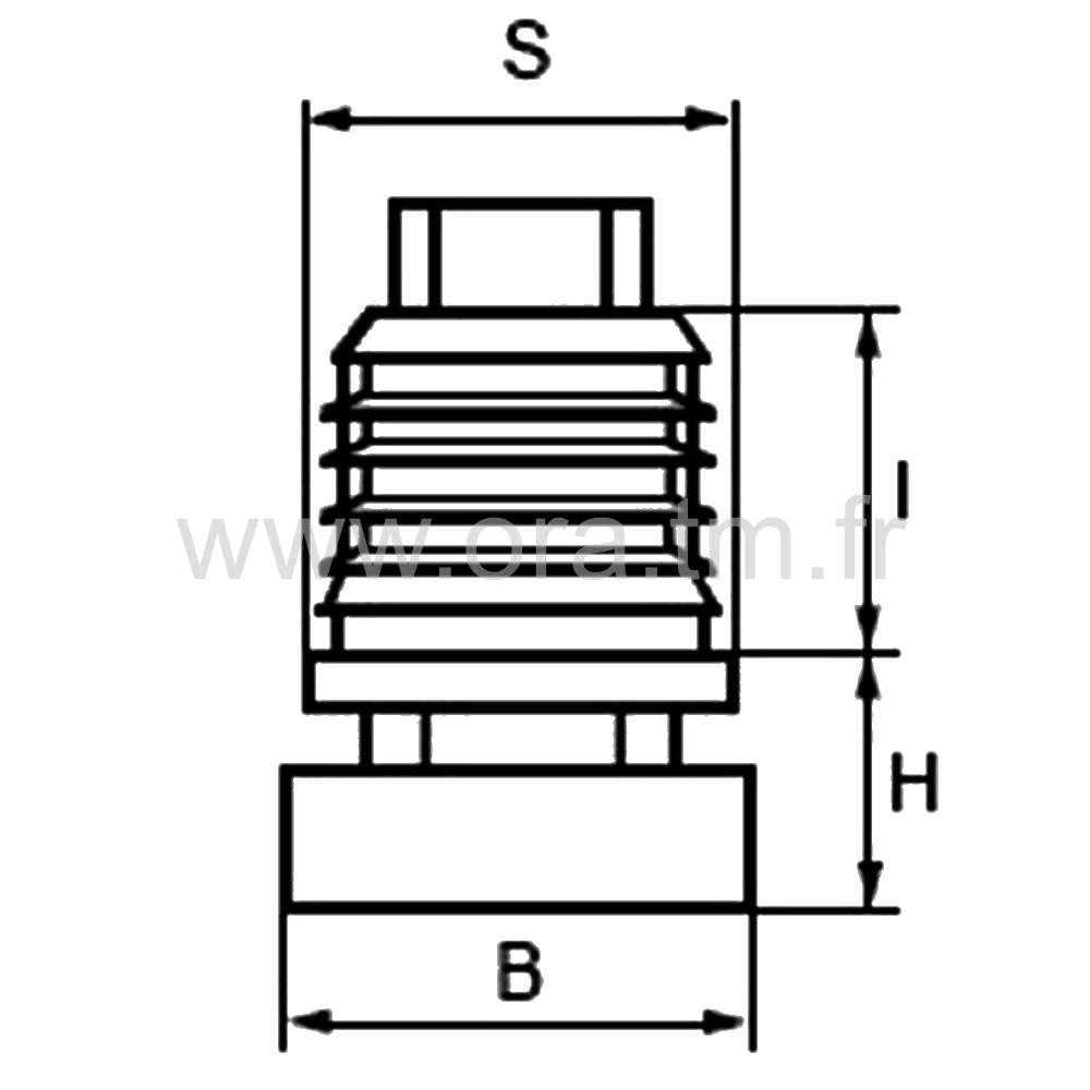 IVYB - INSERT VERIN - TUBE CYLINDRIQUE