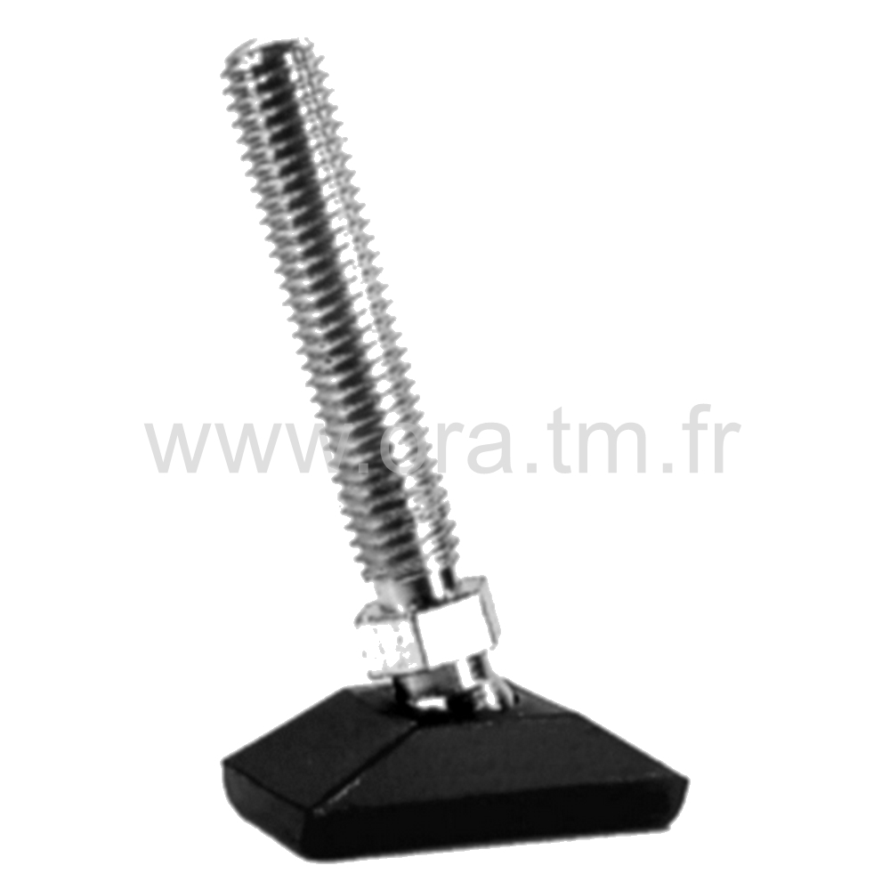 VCR - VERIN ORIENTABLE - BASE RECTANGULAIRE