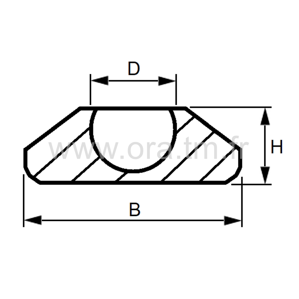 VCRB - SEMELLE ORIENTABLE - BASE RECTANGULAIRE