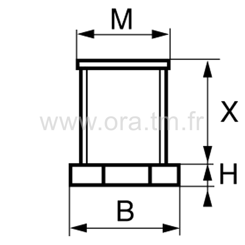 VMOA - VERIN MONOBLOC - BASE OCTOGONALE