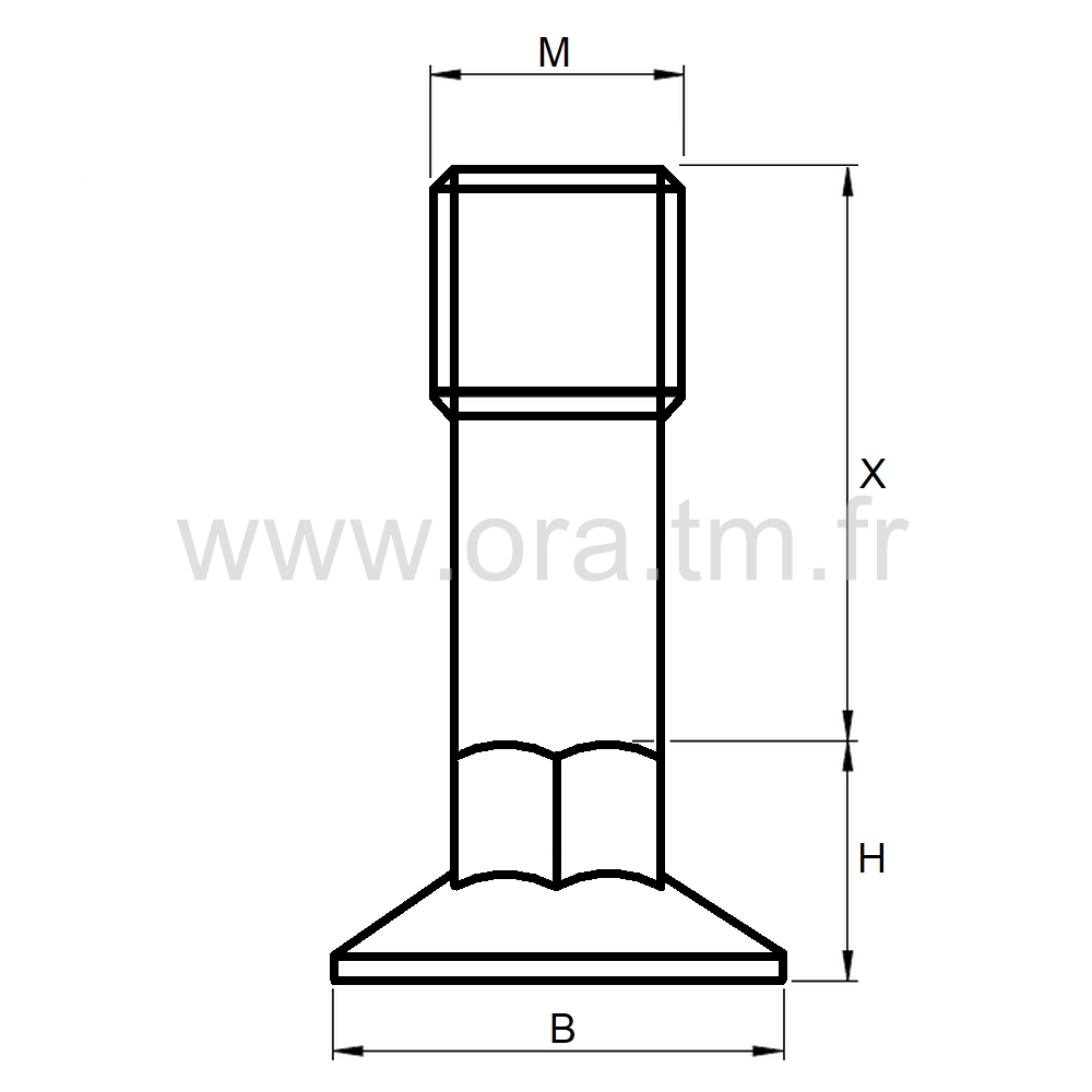 VMOL - VERIN MONOBLOC - BASE CONIQUE