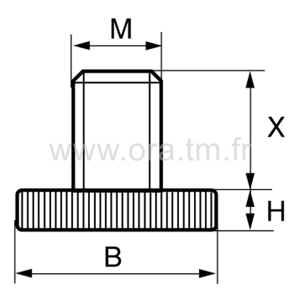 VMOM - VERIN MONOBLOC - BASE CYLINDRIQUE