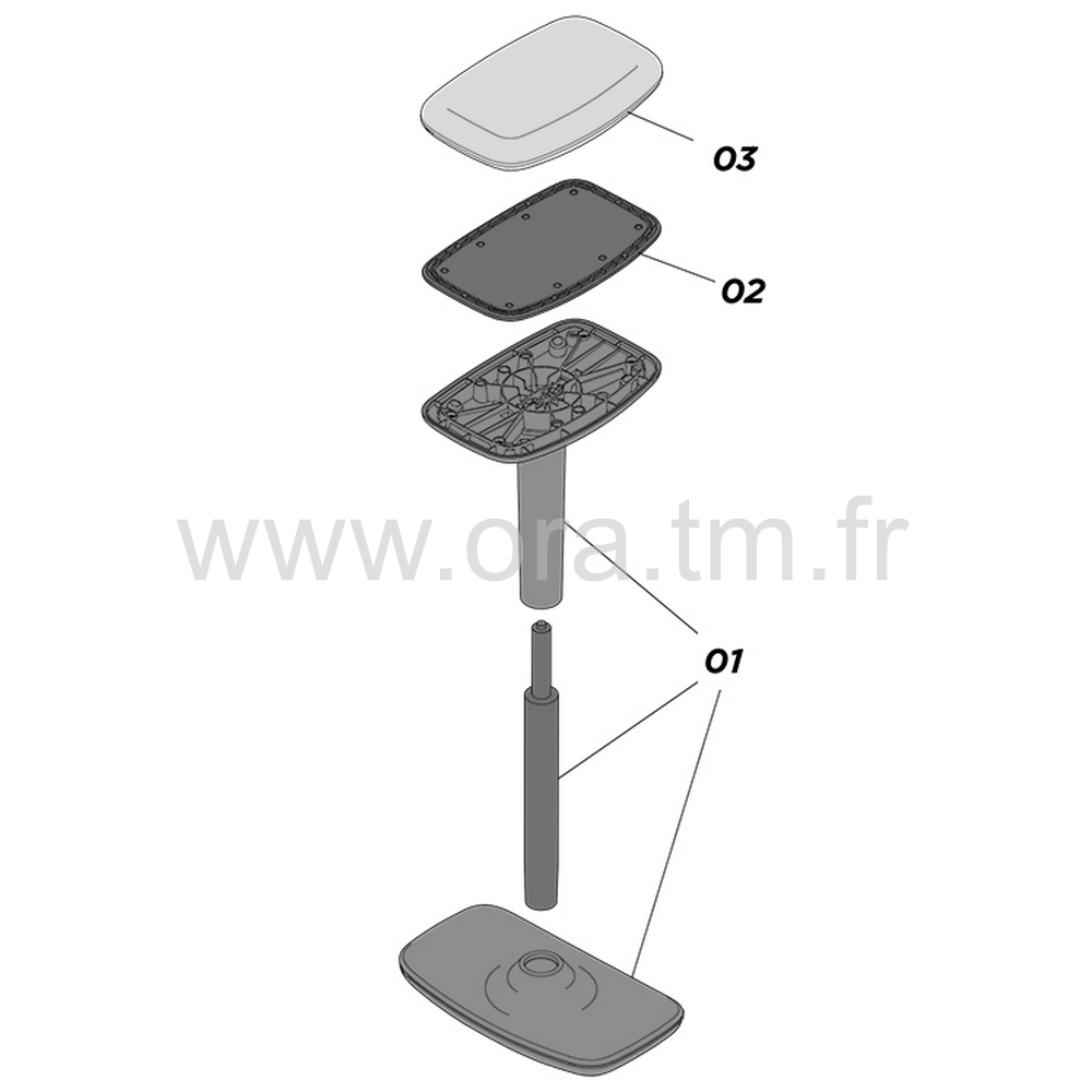 LEAKIT - OFFICE - TABOURET ASSIS-DEBOUT