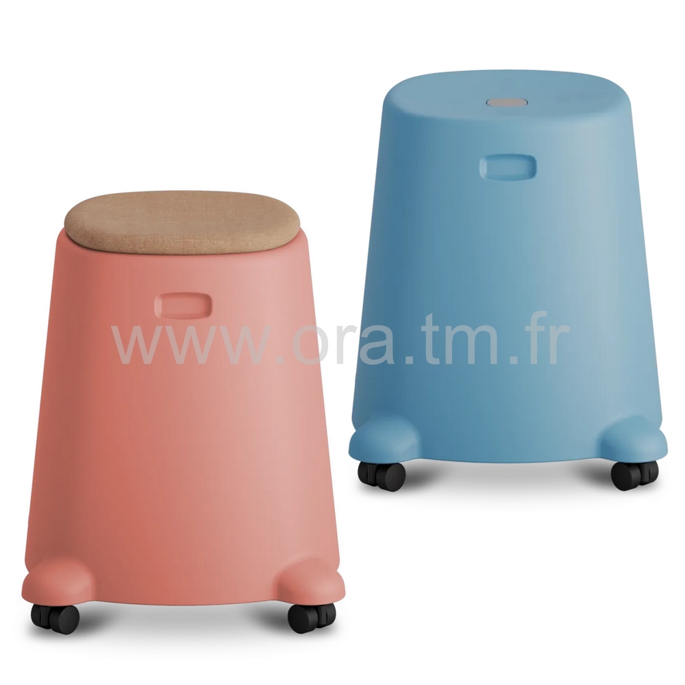 TABAL - SCOLAIRE - TABOURET SUR ROULETTES